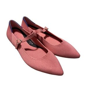 Rothy's The Point Mary Jane II Tulip Pink Casual Flat Women's Size 5.5 NWOT